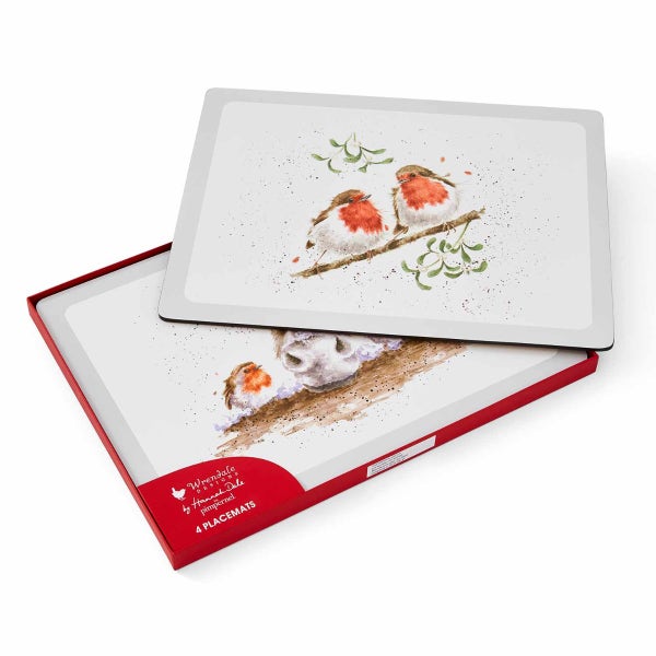 Royal Worcester Wrendale Designs Set Of 4 Christmas Placemats