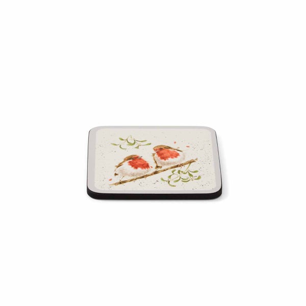 Royal Worcester Wrendale Designs Set Of 6 Christmas Coasters