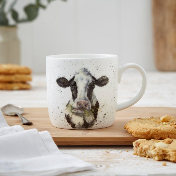 Royal Worcester Wrendale Designs Set Of 6 Mooo Mugs