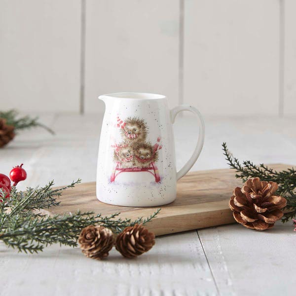 Royal Worcester Wrendale Designs Sledgehogs Posy Jug