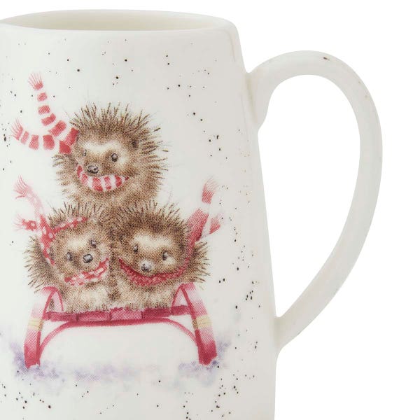 Royal Worcester Wrendale Designs Sledgehogs Posy Jug