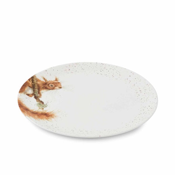 Royal Worcester Wrendale Designs Squirrel 4 Coupe Plates 26cm