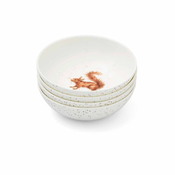 royal worcester Wrendale Designs Squirrel Set of 4 Bowls