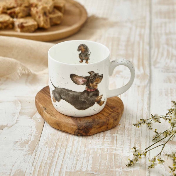 Royal Worcester Wrendale Designs That Friday Feeling Dachshund Mug