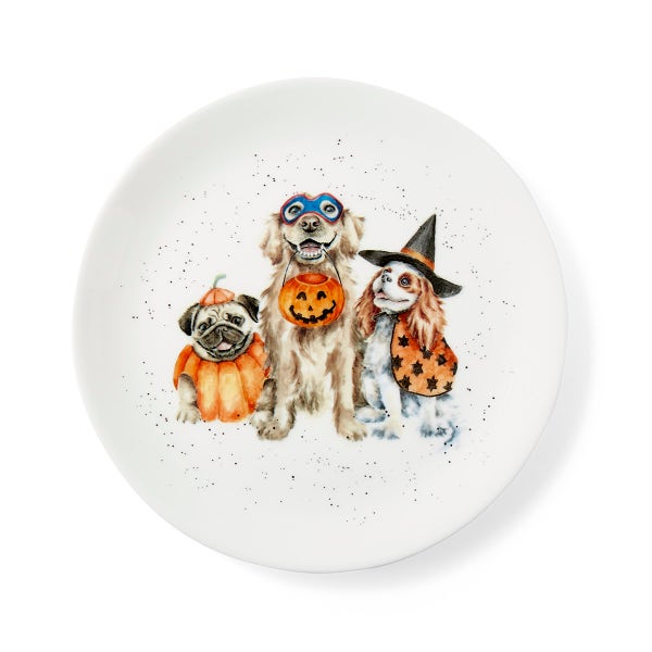 royal worcester Wrendale Designs Trick or Treat Coupe Plate