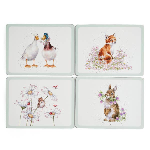 royal worcester Wrendale Designs Wildflowers 4 Placemats