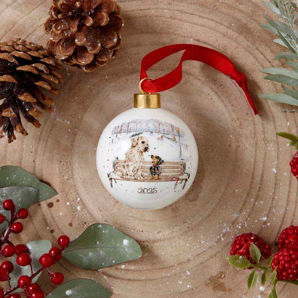 Royal Worcester Wrendale Designs Winter Walks Limited Edition Bauble