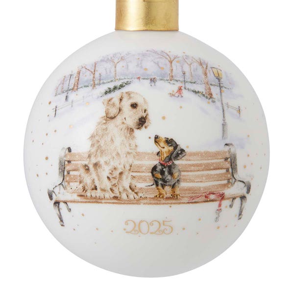 Royal Worcester Wrendale Designs Winter Walks Limited Edition Bauble