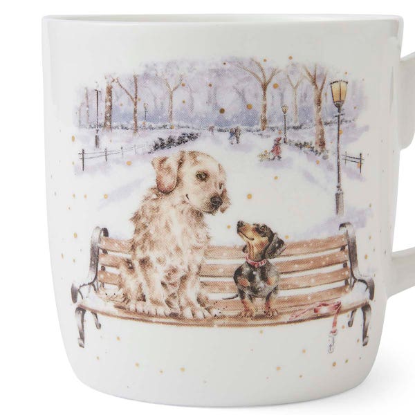 Royal Worcester Wrendale Designs Winter Walks Limited Edition Mug