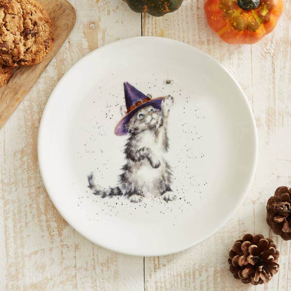 Royal Worcester Wrendale Designs Witches Cat Coupe Plate