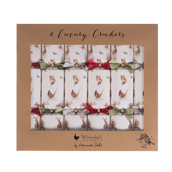 Royal Worcester Wrendale Designs Woodland Set Of 6 Crackers