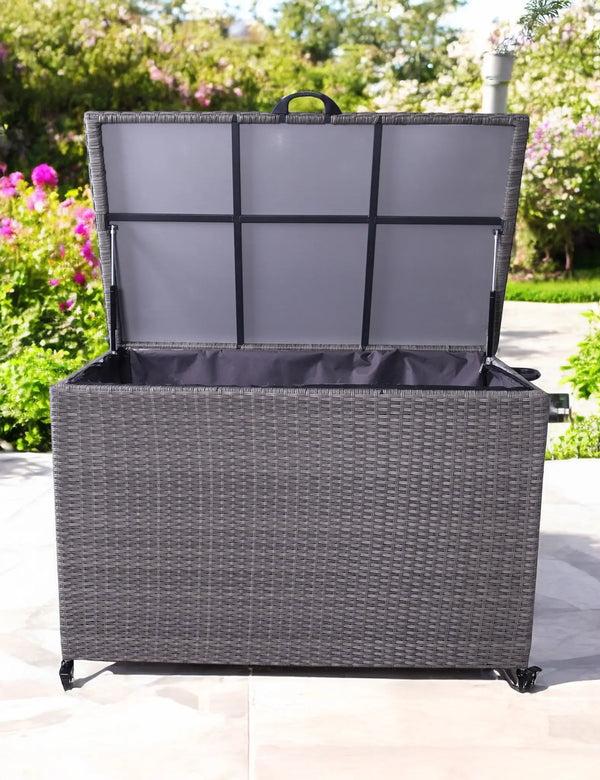 Royalcraft Charcoal Weave 510L KD Cushion Storage Box