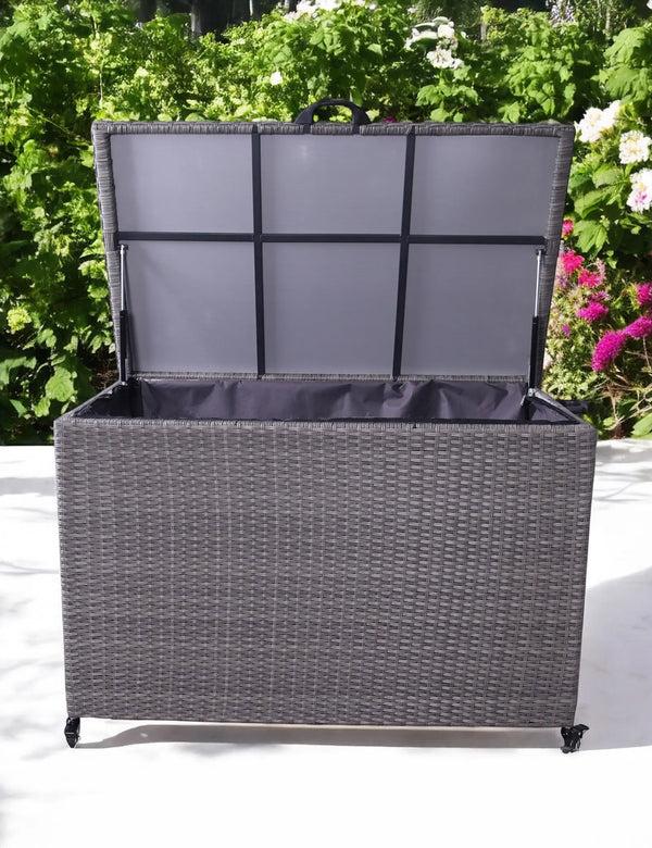 royalcraft Charcoal Weave 645L KD Cushion Storage Box