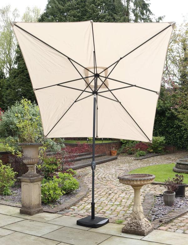 Royalcraft Crank And Tilt Rectangular Parasol - Ivory