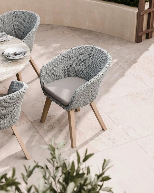 Royalcraft Jupiter 6 Seater Round Conical Dining Set With Sol Dining Chairs