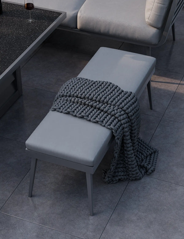 Royalcraft Mayfair Corner Lounging Set With Fire Pit Table And 2 Benches