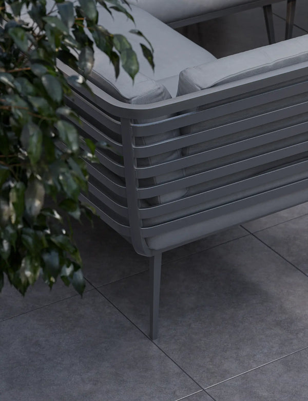 Royalcraft Mayfair Corner Lounging Set With Fire Pit Table And 1 Bench