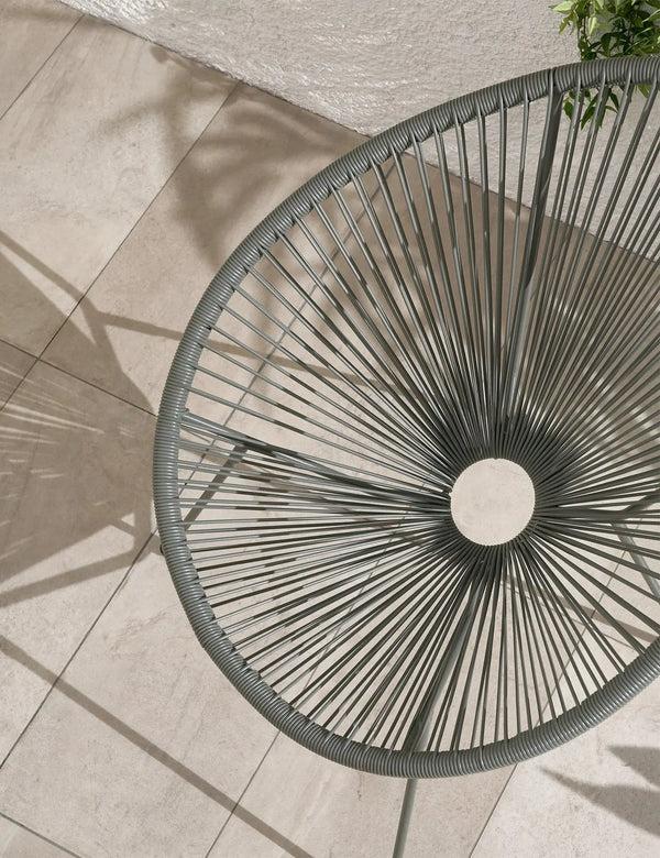Royalcraft Monaco 2 Seater Egg Chair Bistro Set - Grey
