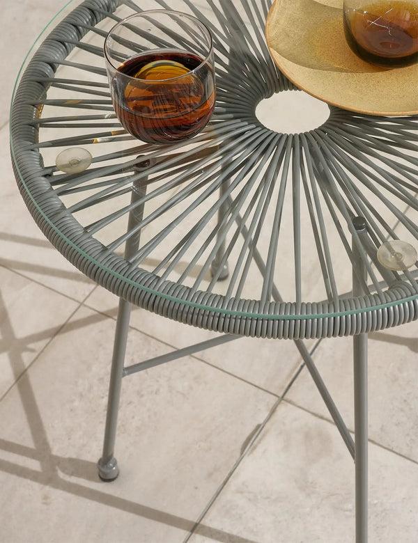 Royalcraft Monaco 2 Seater Egg Chair Bistro Set - Grey