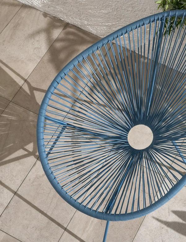 Royalcraft Monaco 2 Seater Egg Chair Bistro Set - Light Blue