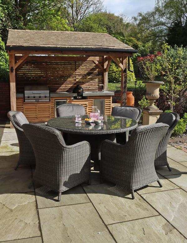 Royalcraft Paris 6 Seater Round Imperial Dining Set