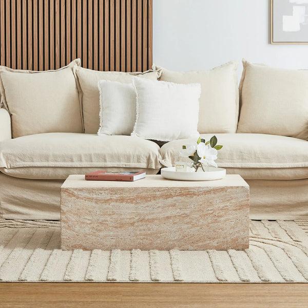 Royalcraft Pisa Rectangle Travertine Look Coffee Table