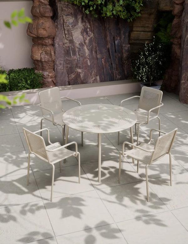 royalcraft Porto 4 Seater Round Dining Set in Champagne
