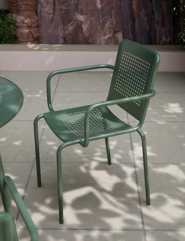 Royalcraft Porto 4 Seater Round Dining Set In Olive