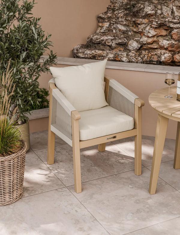 royalcraft Roma 2 Seater Round Sunray Bistro Set With Roma Dining Chairs