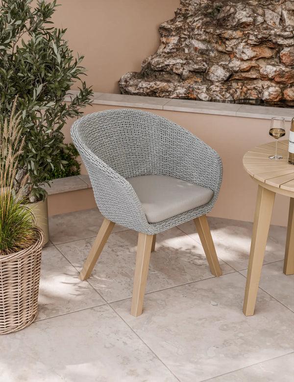 Royalcraft Roma 2 Seater Round Sunray Bistro Set With Sol Dining Chairs