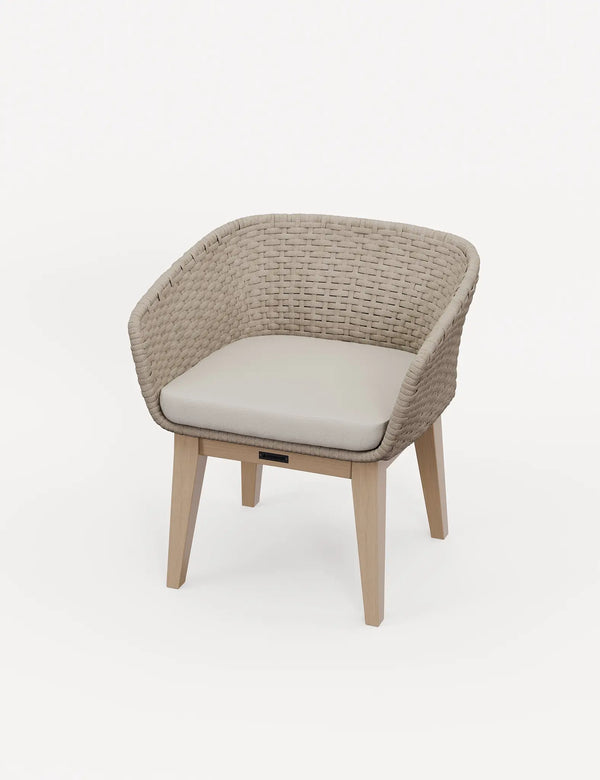 Royalcraft Roma 4 Seater Round Sunray With Terrazzo Insert Dining Set With Eden D