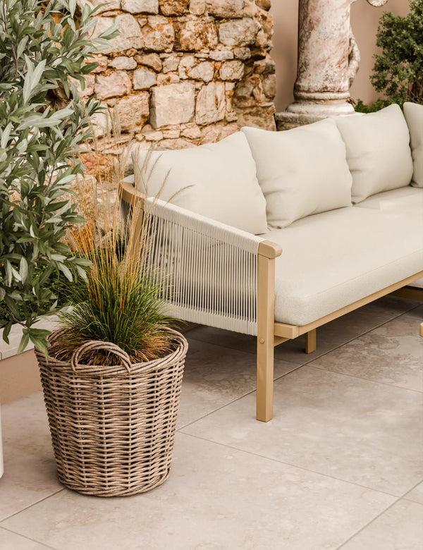 Royalcraft Roma 5 Seater Corner Lounge Set With 90cm Square Coffee Table