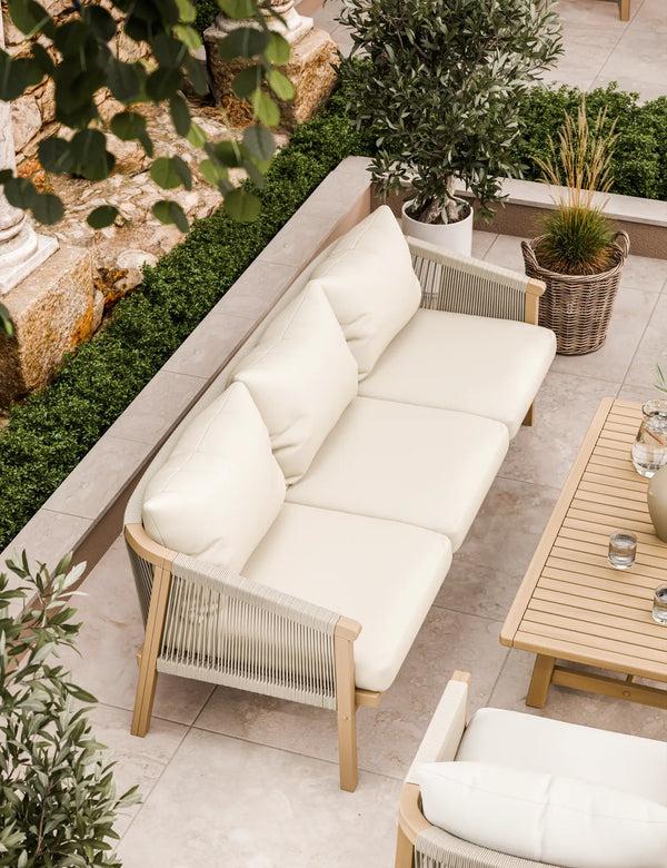 Royalcraft Roma 5 Seater Triple Lounge Set With Rectangular Coffee Table