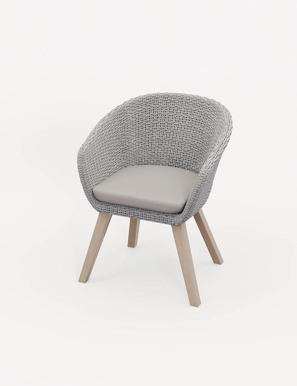 Royalcraft Roma 6 Seater 150cm Round Sunray With Terrazzo Insert Dining Set With