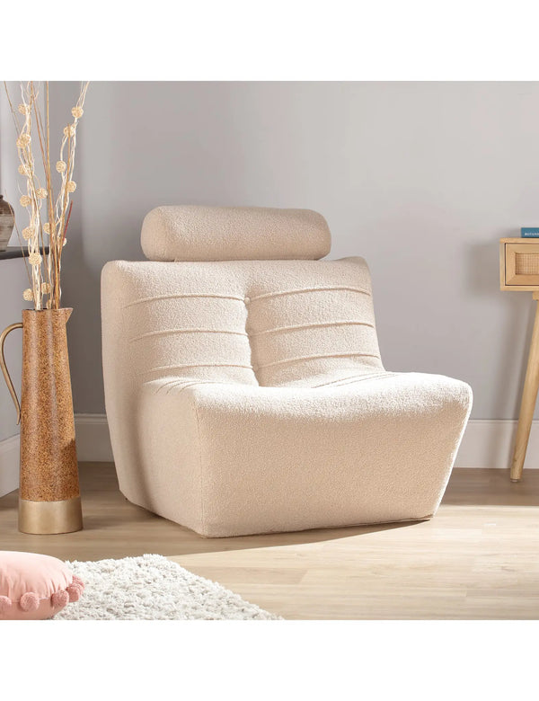 Royalcraft Arlo Latte Boucle Cuddle Chair