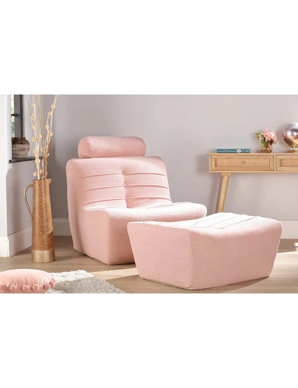 Royalcraft Arlo Pink Boucle Chair