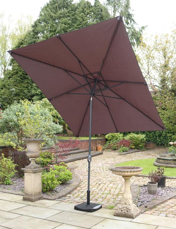 Royalcraft Crank And Tilt Rectangular Parasol - Grey