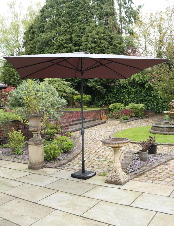 royalcraft Crank and Tilt Rectangular Parasol - Grey