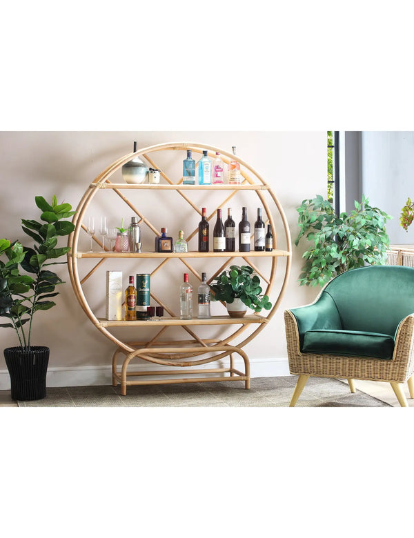 Royalcraft Large Verona Natural Rattan Etagere