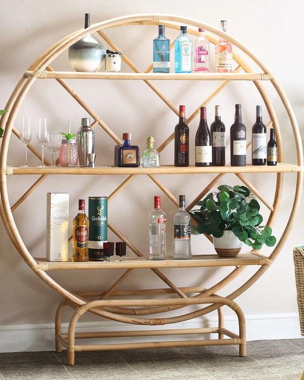 royalcraft Large Verona Natural Rattan Etagere