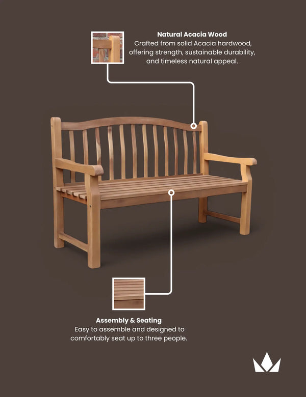 Royalcraft Lytham 3 Seater Bench