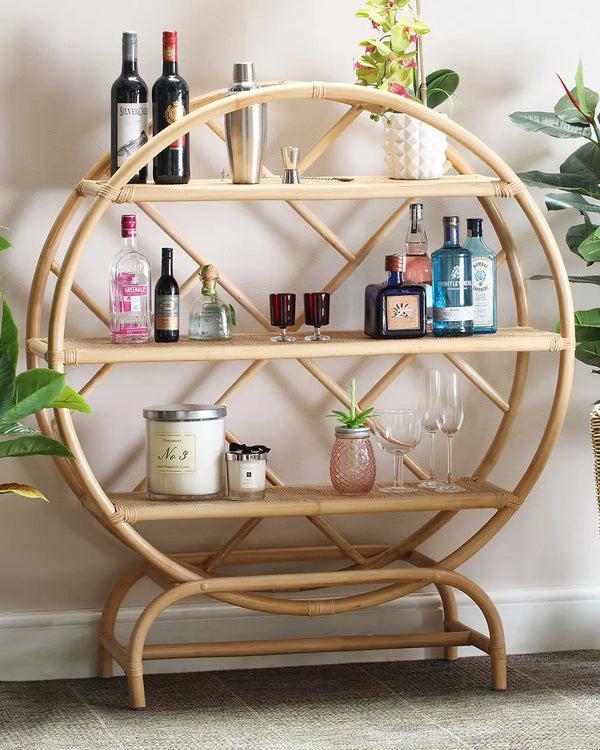 royalcraft Medium Verona Natural Rattan Etagere