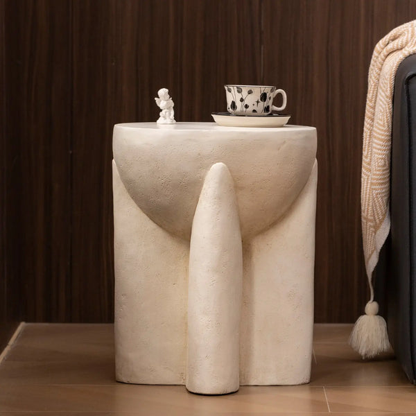 Royalcraft Naples Concrete Look Round Side Table