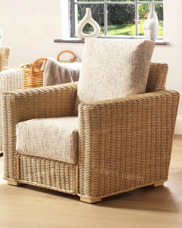 royalcraft Santorini Natural Rattan Armchair