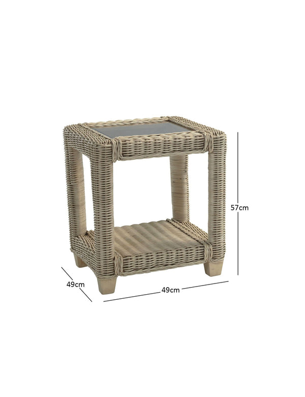 Royalcraft Santorini Wicker Lamp Table