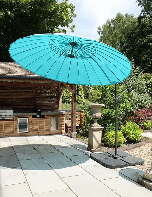 royalcraft Shanghai Cantilever Parasol - Aqua