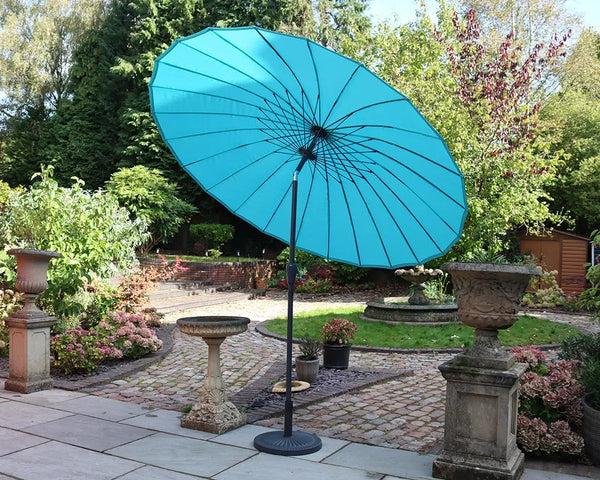 royalcraft Shanghai Crank and Tilt Parasol - Aqua