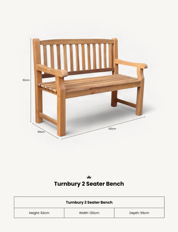 Royalcraft Turnbury 2 Seater Bench