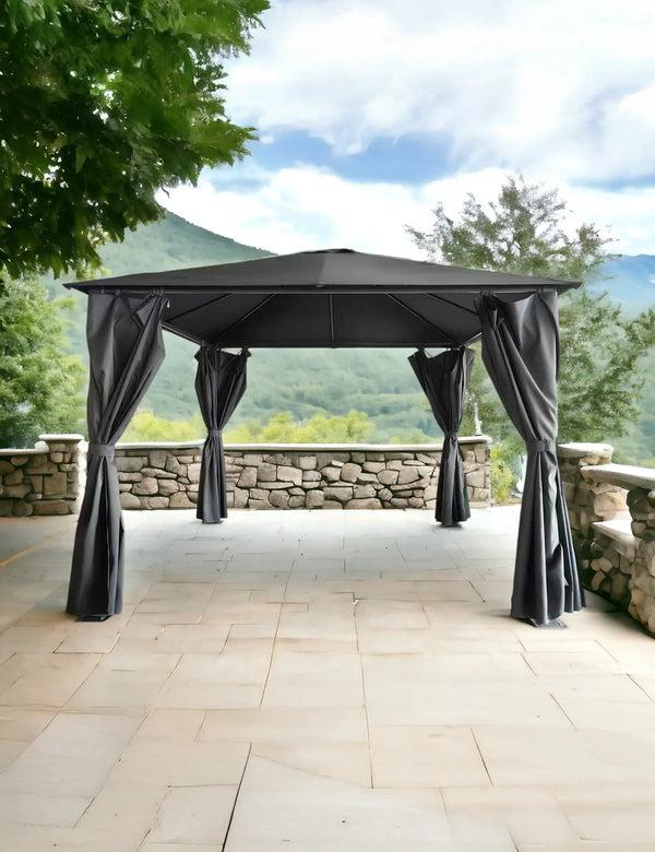 royalcraft Titan 2.5mx2.5m Galvanised Steel Gazebo Grey Complete