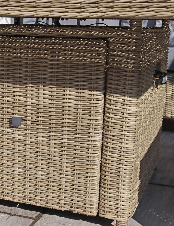 Royalcraft Wentworth 8 Seater Deluxe Modular Corner Dining & Lounging Set With Sq